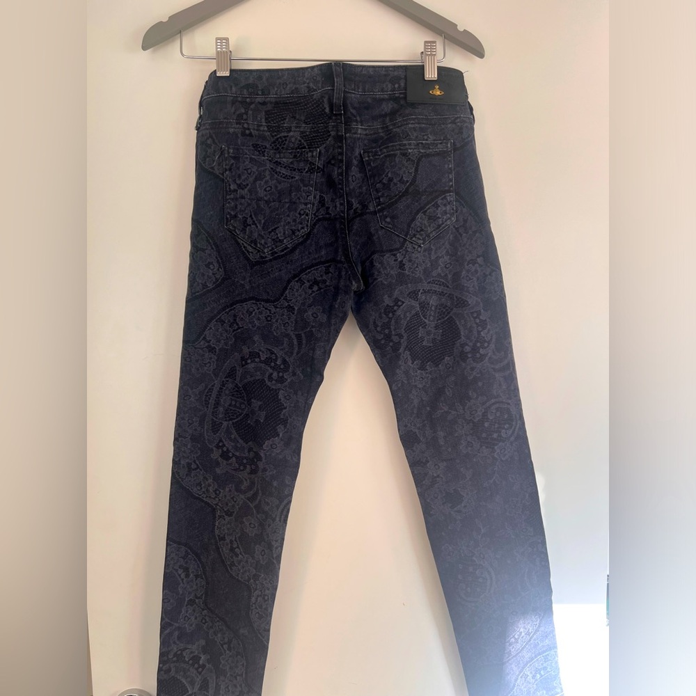 Rare Vivienne Westwood Anglomania Jeans with lace print (Size 29)
